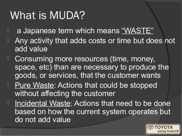 Perceiving Muda Perceiving Muda
