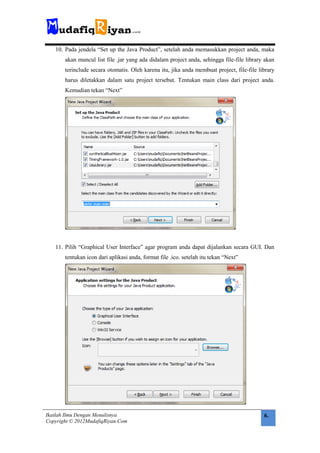 MudafiqRiyan - Membuat Installer Dari Java Desktop | PDF