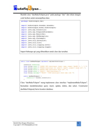 MudafiqRiyan - MVC-DAO Java Desktop | PDF