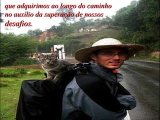 que adquirimos ao longo do caminho no auxílio da superação de nossos  desafios . 