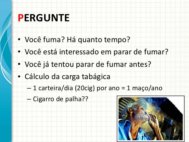 Doído depois deixar de fumar