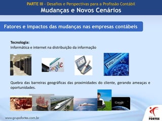 PARTE II - O SPED como agente de mudançasPesquisa realizada pelo Portal da Classe ContábilPeríodo: Fevereiro-Abril de 2010Sua empresa contábil e seus clientes  estão preparados para o Pós SPED?(17 %) Sim, somente minha empresa está preparada, meus clientes não.(5 %) Sim, minha empresa e meus clientes estão preparados.(3 %) Não, somente meus clientes estão preparados.(75 %) Não, nem minha empresa e nem meus clientes estão preparados.Total de participantes: 317 contabilistas (escritórios)www.classecontabil.com.br
