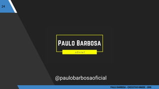 @paulobarbosaoficial
24
PAULO BARBOSA - EXECUTIVO HINODE - 2016
 