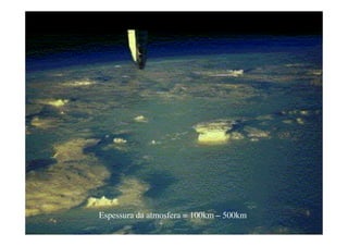 Espessura da atmosfera = 100km – 500km
INST ITU T O M A U Á D E T EC N O L O G IA - IM T
 