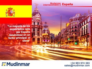 Mudanzas internacionales a España