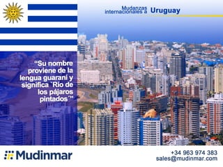Mudanzas internacionales a Uruguay