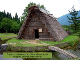 E quando o desapego acontece, ele nos leva à
situações caóticas, mas valiosas!
 