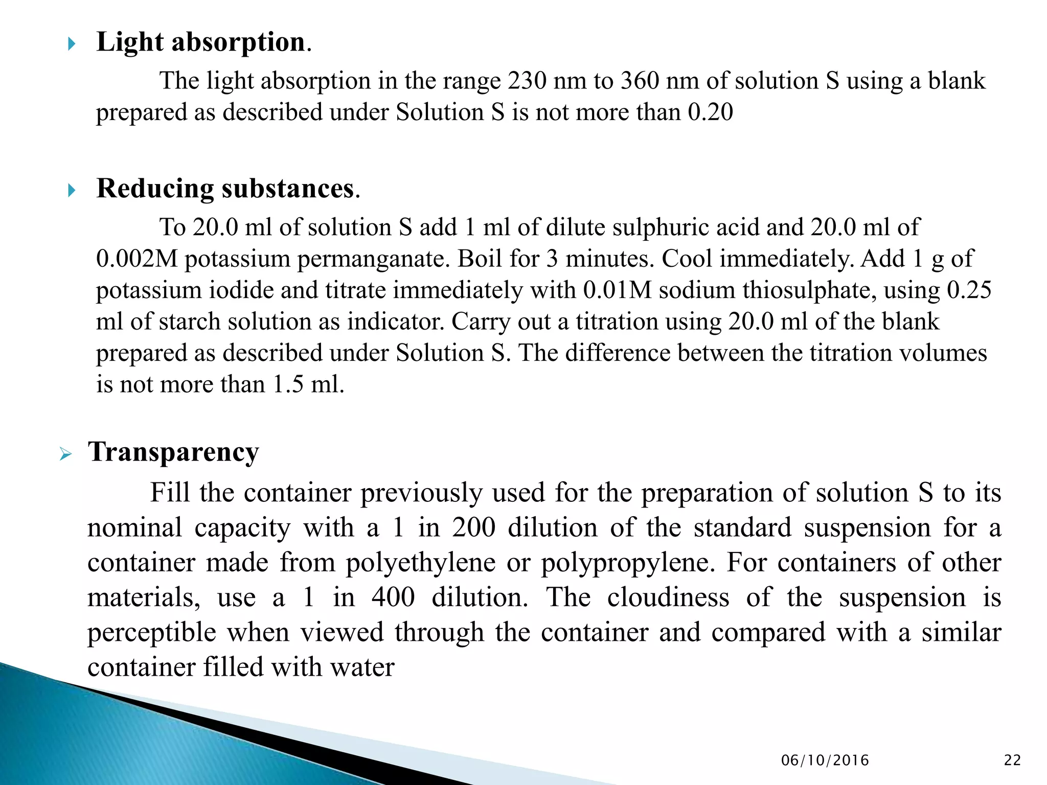 Container Boiling Absortion Test Quality Control Of Packaging Material | PPTX