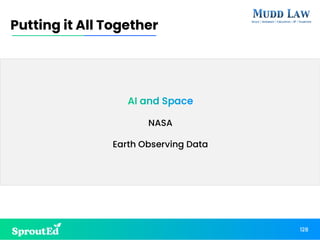 AI and Space
NASA
Earth Observing Data
Putting it All Together
128
 