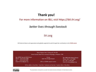 Incubating a promising financial solution for the drylands: Toward sustainable index-based livestock insurance (IBLI) for pastoralists