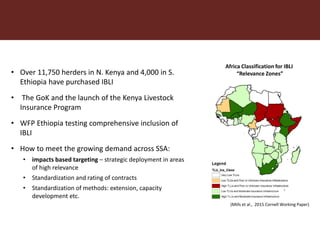 Incubating a promising financial solution for the drylands: Toward sustainable index-based livestock insurance (IBLI) for pastoralists