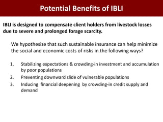Protecting pastoralists against mortality losses due to severe forage scarcity