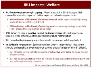 Sustainable livestock insurance for pastoralists: From research to practice and impact