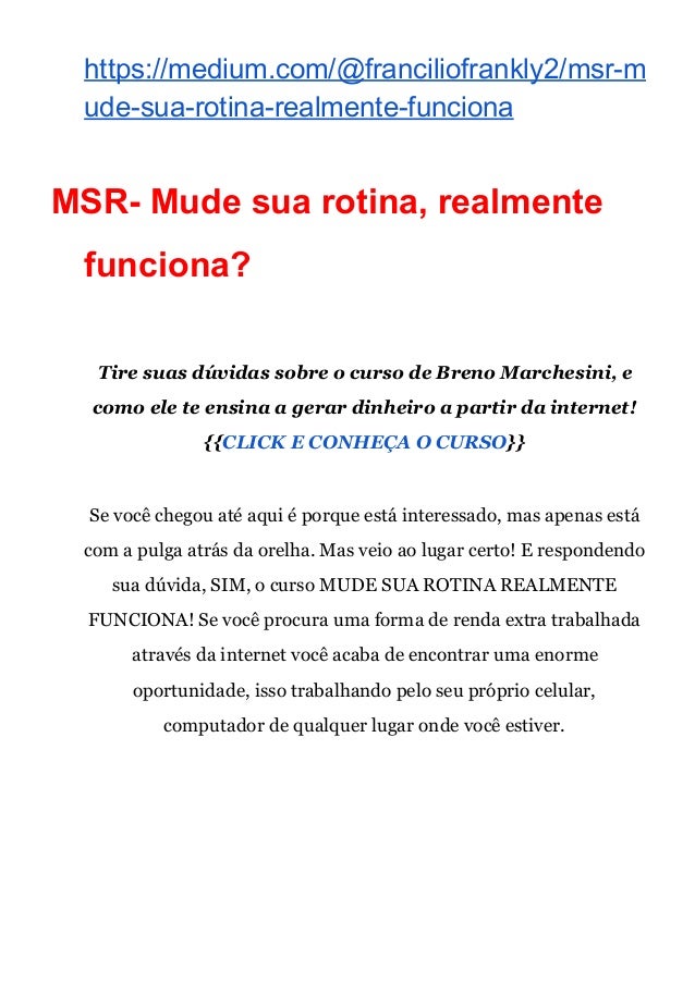 Mude sua rotina login