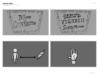 MUDRA-PROJ
Boards: 32 | Shots: 32 | Duration: 1:04 | Aspect Ratio: 16 : 9
DRAFT: AUGUST 9, 2022
Page: 1 / 8
1A 0:00 2A 0:0...