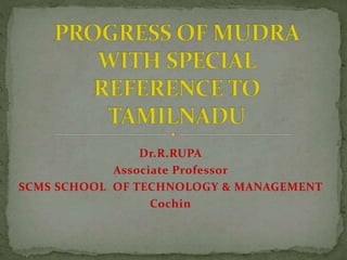 Dr.R.RUPA
Associate Professor
SCMS SCHOOL OF TECHNOLOGY & MANAGEMENT
Cochin
 