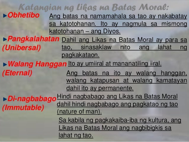 Ano Ang Kahulugan Ng Likas Na Batas Moral - Masayang pumasok sa paaralan