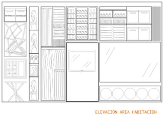 ELEVACION AREA HABITACION
 