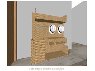 Vista desde el baño de servicio
 