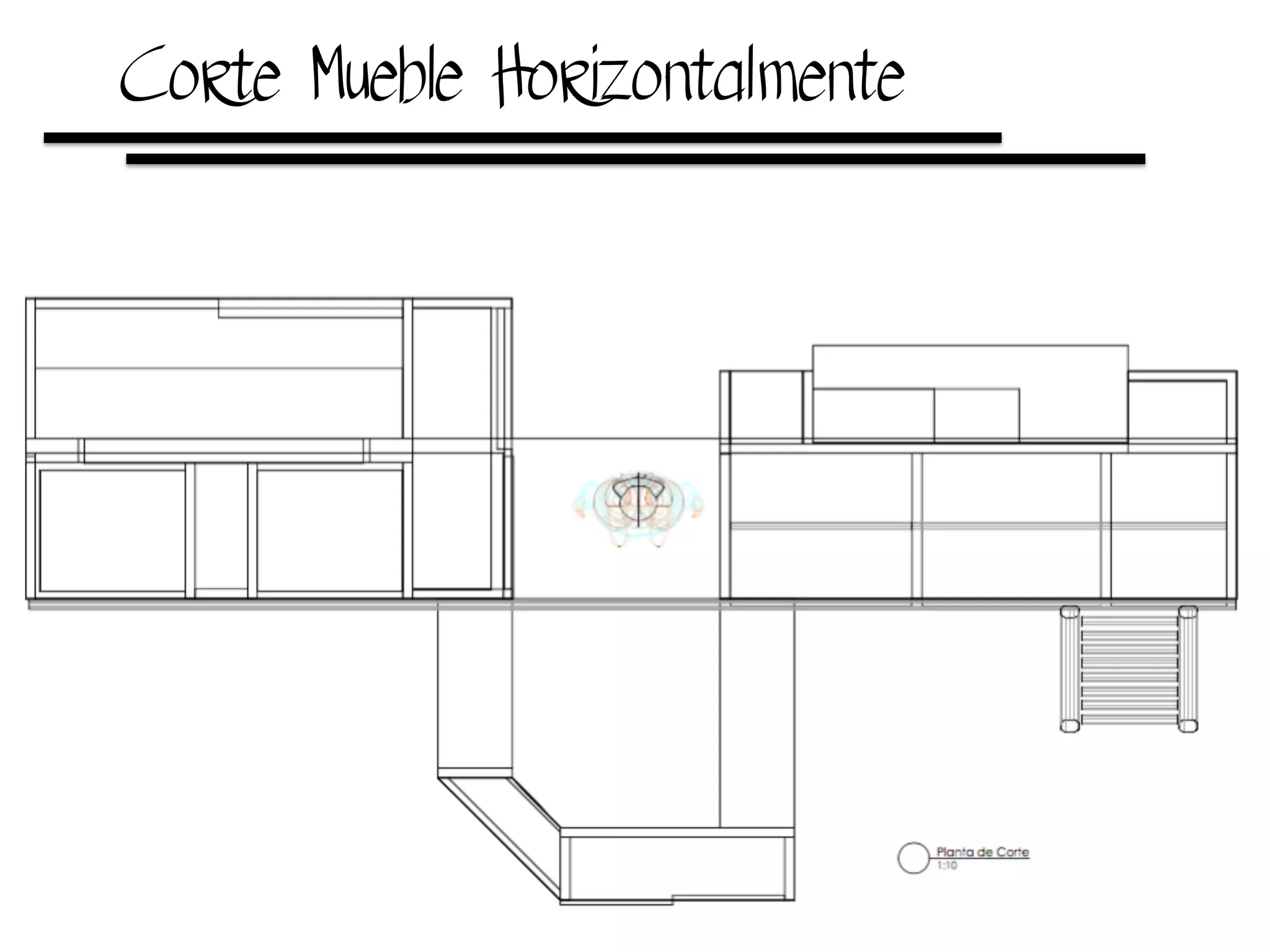 Corte Mueble Horizontalmente
 