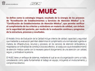 Modelo único de la Evaluación de la Calidad en Establecimientos de ...