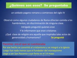 la Ciudad Hospitalaria de San Basilio.En torno al año 370, San Basilio de Cesarea abrió 	una institución donde los enfermos eran tratados 	por médicos y enfermeras(Timothy S. Miller).A partir de la Ciudad Hospitalaria de San Basilio, los hospitales se desarrollaron más rápidamente en la mitad oriental del Imperio romano.  Desde el siglo VI, los hospitales bizantinos se fueron convirtiendo en centros que contaban con salas especializadas, y con médicos, enfermeras, cirujanos y farmacéuticos.  En el modelo bizantino de hospital se inspiraron luego los hospitales islámicos.	 “Con la fundación de unas grandes instalaciones 	hospitalarias por Basilio el Grande, cerca de Cesarea de Capadocia, comienza la historia del 	hospital … En él pobres, viejos y enfermos 	encontraban alojamiento 	y eran atendidos de acuerdo con el mandamiento	 cristiano de la misericordia y el amor al prójimo “(Pedro Laín Entralgo).P.Dr.OmarFrança  www.transfiuracion.orgg