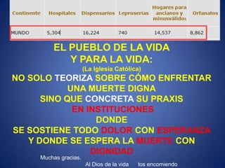 Aporte de la Iglesia Católica a la muerte digna