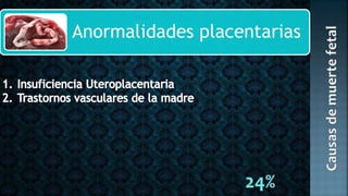 Anormalidades placentarias
 