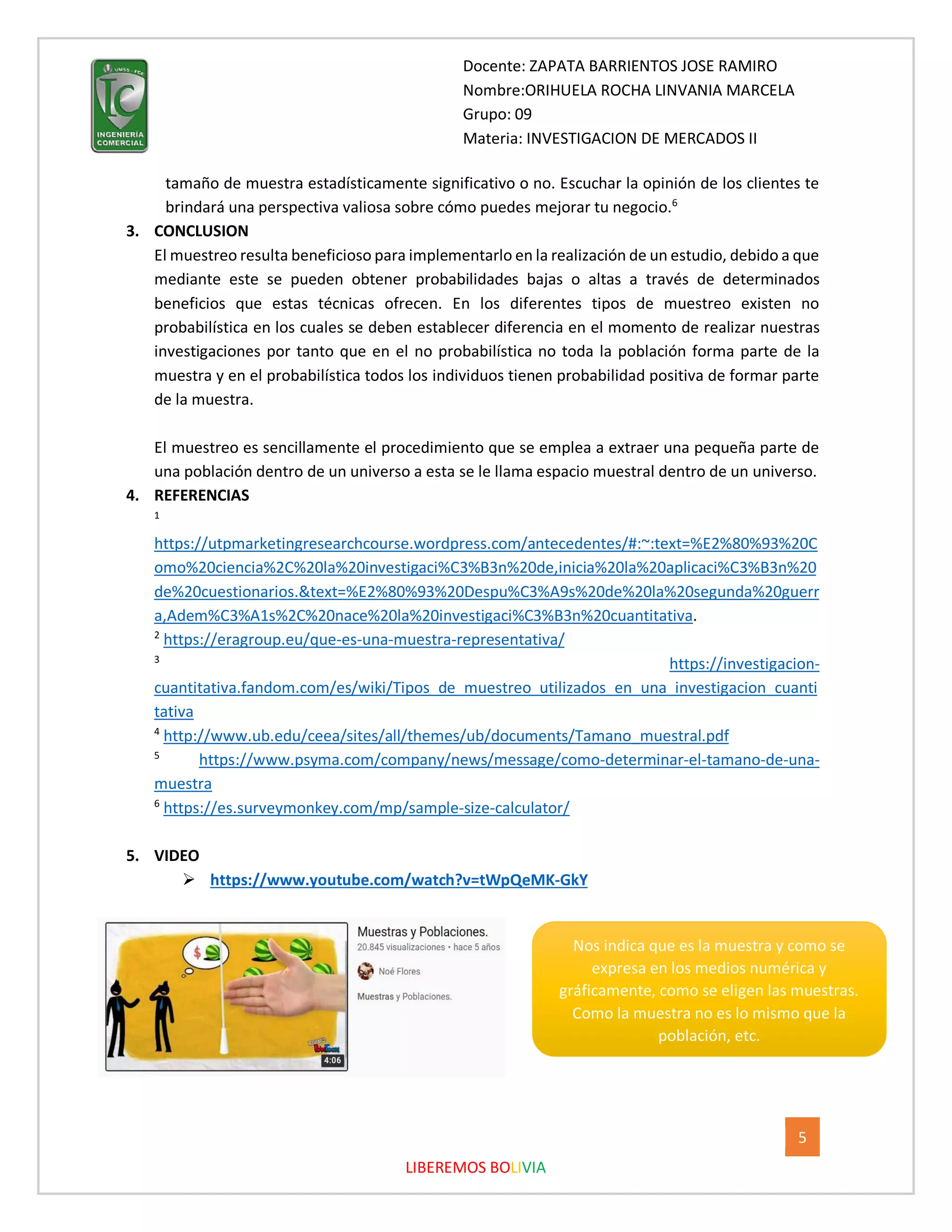 Muestra o Análisis Muestral | PDF