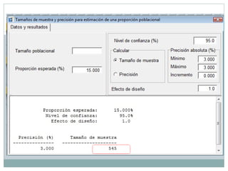 Muestra y muestreo. EPIDAT