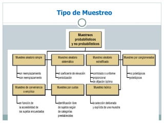 Tipo de Muestreo
 