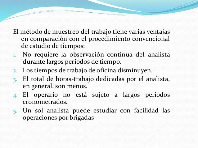 Muestreo del-trabajo