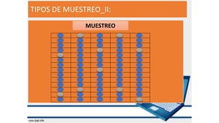 TIPOS DE MUESTREO_II:
MUESTREO
 