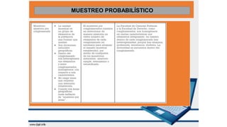 MUESTREO PROBABILÍSTICO
 