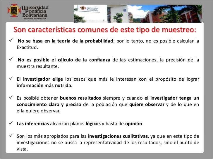 Muestreo no probabilístico
