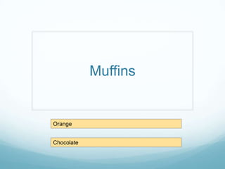 Muffins Orange Chocolate 