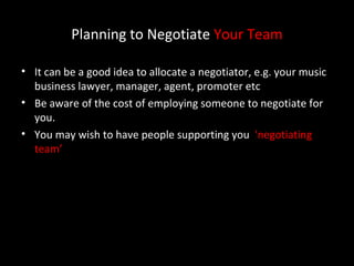 Music Industry Negotiation | PPT
