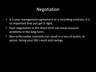 Music Industry Negotiation | PPT