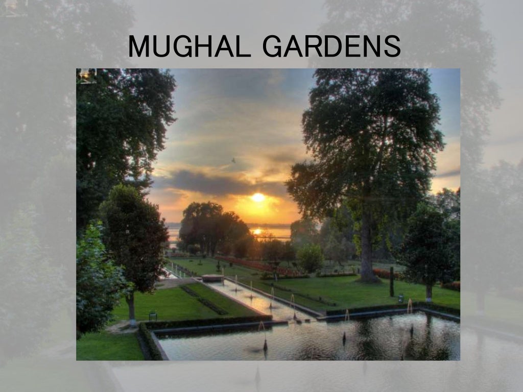 Mughal gardens architecture