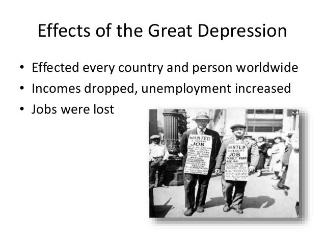 effects of the great depression