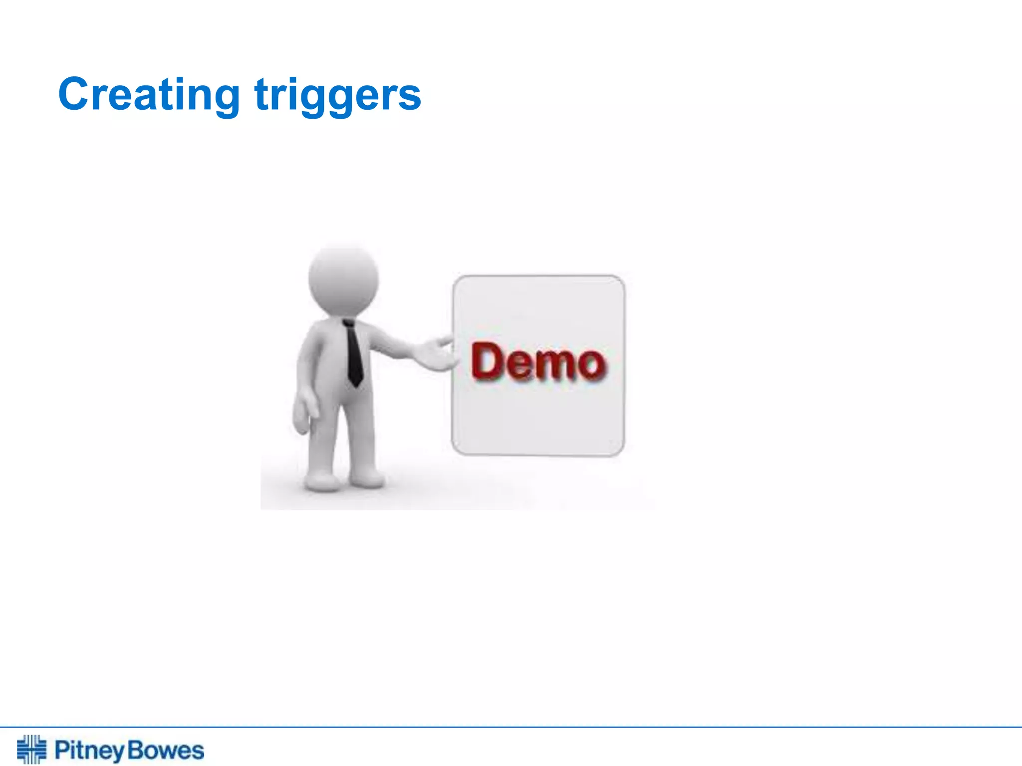 Every connection is a new opportunity™
Creating triggers
 