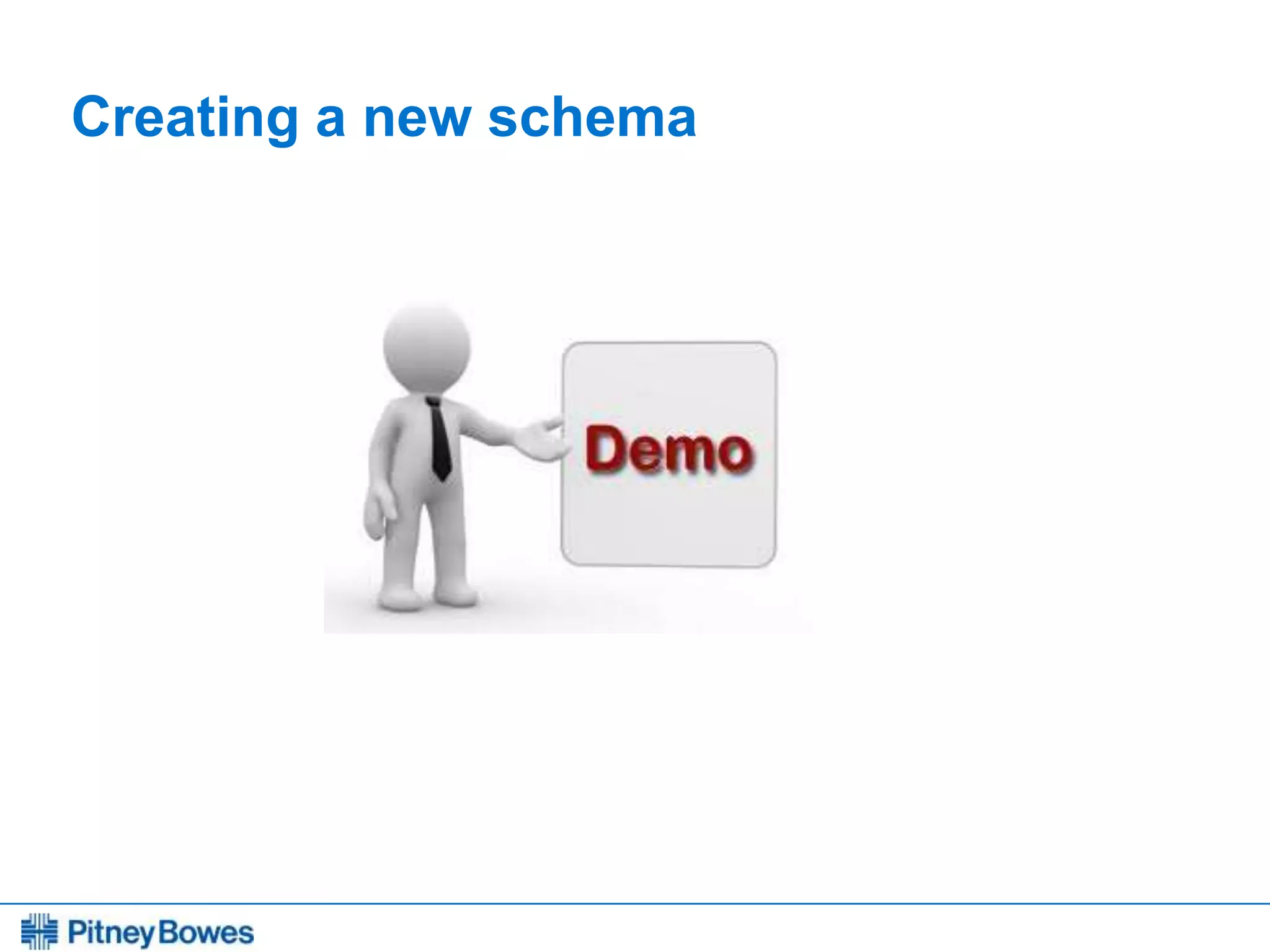 Every connection is a new opportunity™
Creating a new schema
 