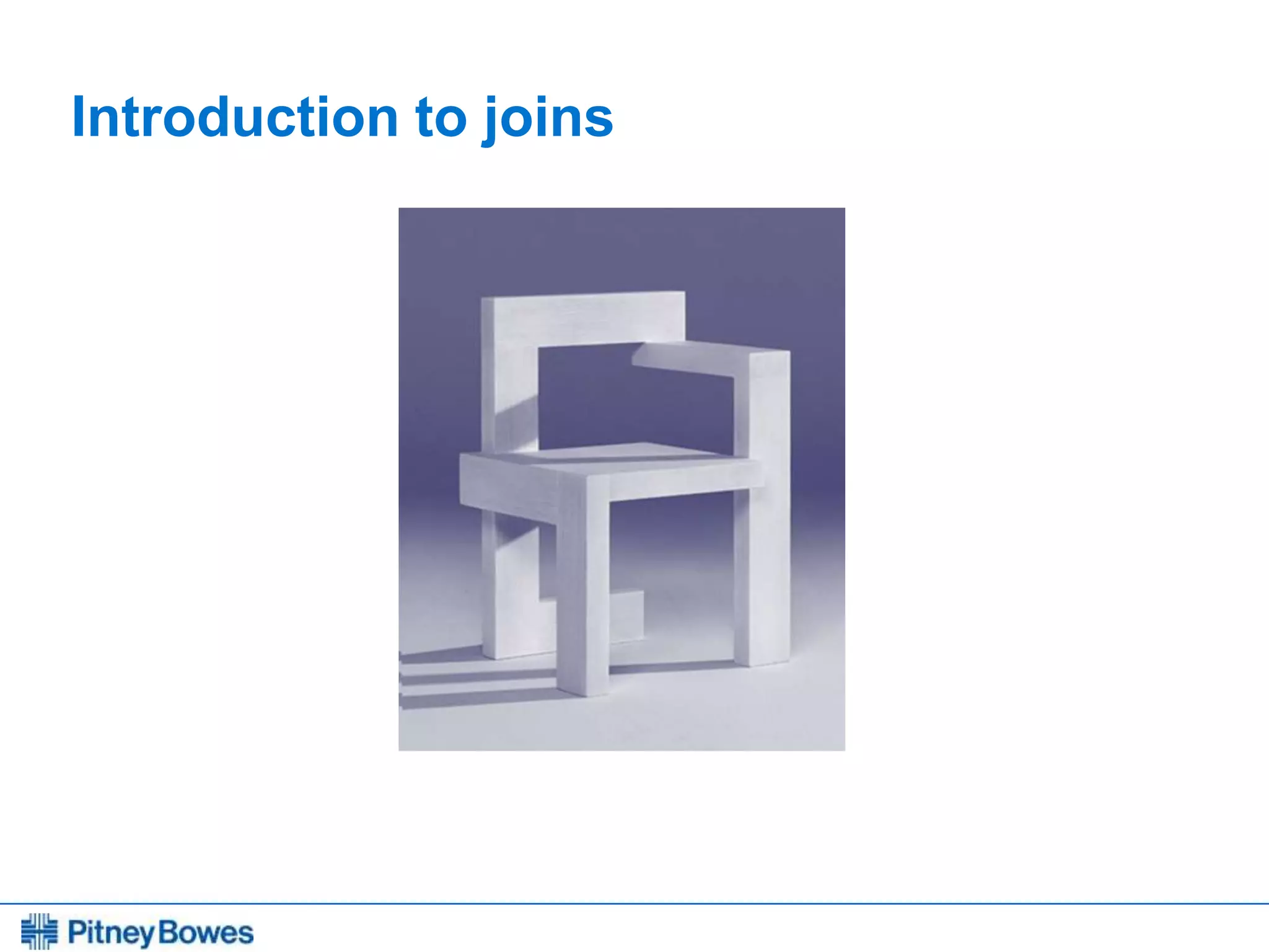 Every connection is a new opportunity™
Introduction to joins
 