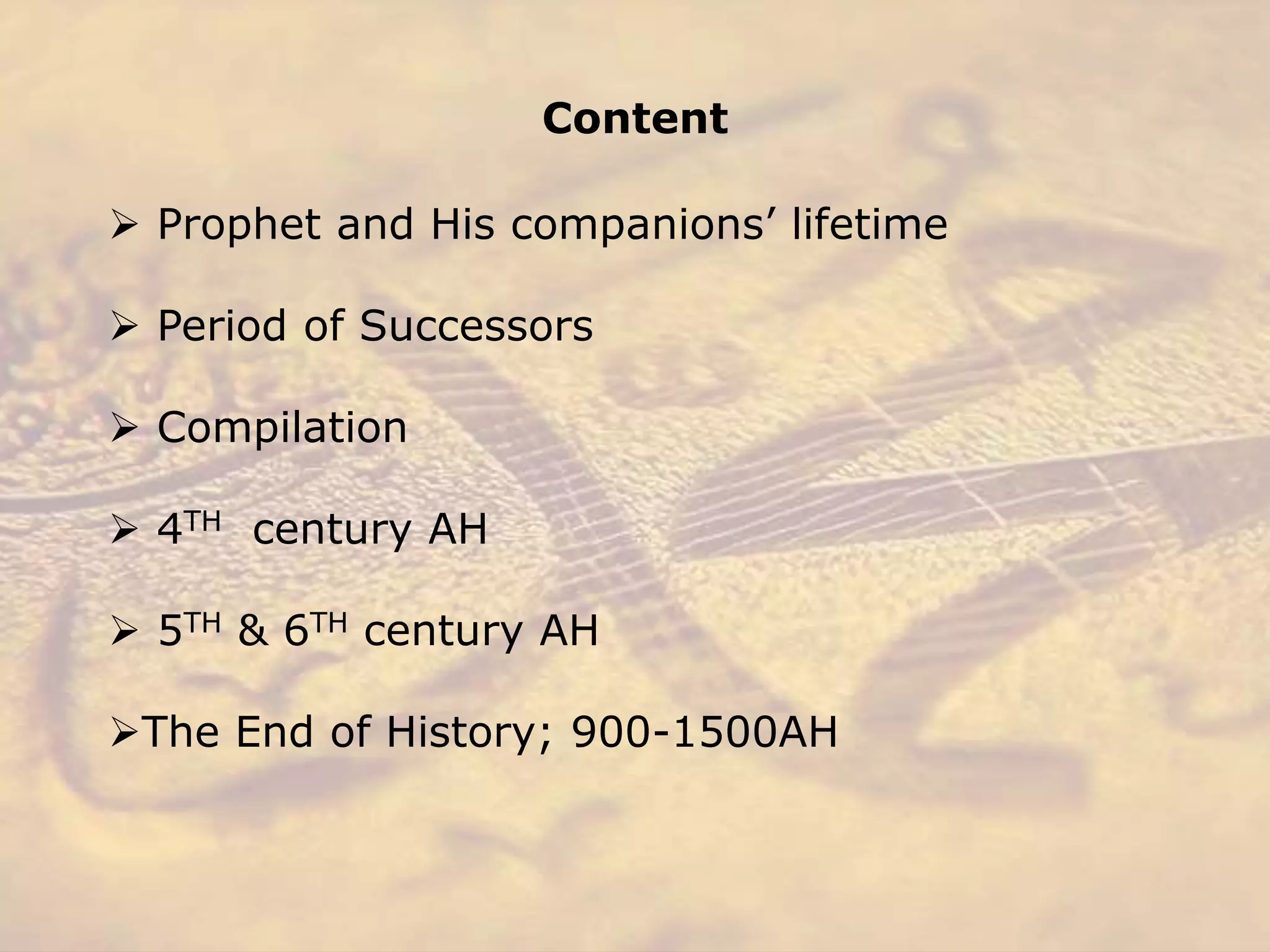 Female Hadith Transmitters PPT Female Hadith Transmitters PPT