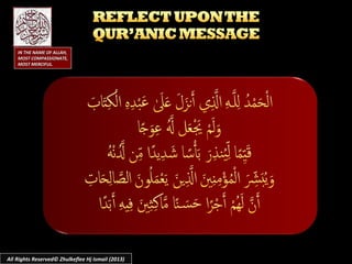 IN THE NAME OF ALLAH,IN THE NAME OF ALLAH,
MOST COMPASSIONATE,MOST COMPASSIONATE,
MOST MERCIFUL.MOST MERCIFUL.
All Rights Reserved© Zhulkeflee Hj Ismail (2013)
 