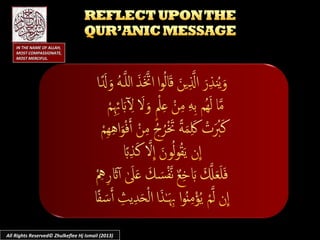 IN THE NAME OF ALLAH,IN THE NAME OF ALLAH,
MOST COMPASSIONATE,MOST COMPASSIONATE,
MOST MERCIFUL.MOST MERCIFUL.
All Rights Reserved© Zhulkeflee Hj Ismail (2013)
 