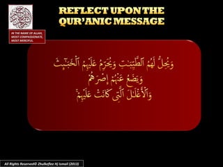 All Rights Reserved© Zhulkeflee Hj Ismail (2013)
IN THE NAME OF ALLAH,IN THE NAME OF ALLAH,
MOST COMPASSIONATE,MOST COMPASSIONATE,
MOST MERCIFUL.MOST MERCIFUL.
 