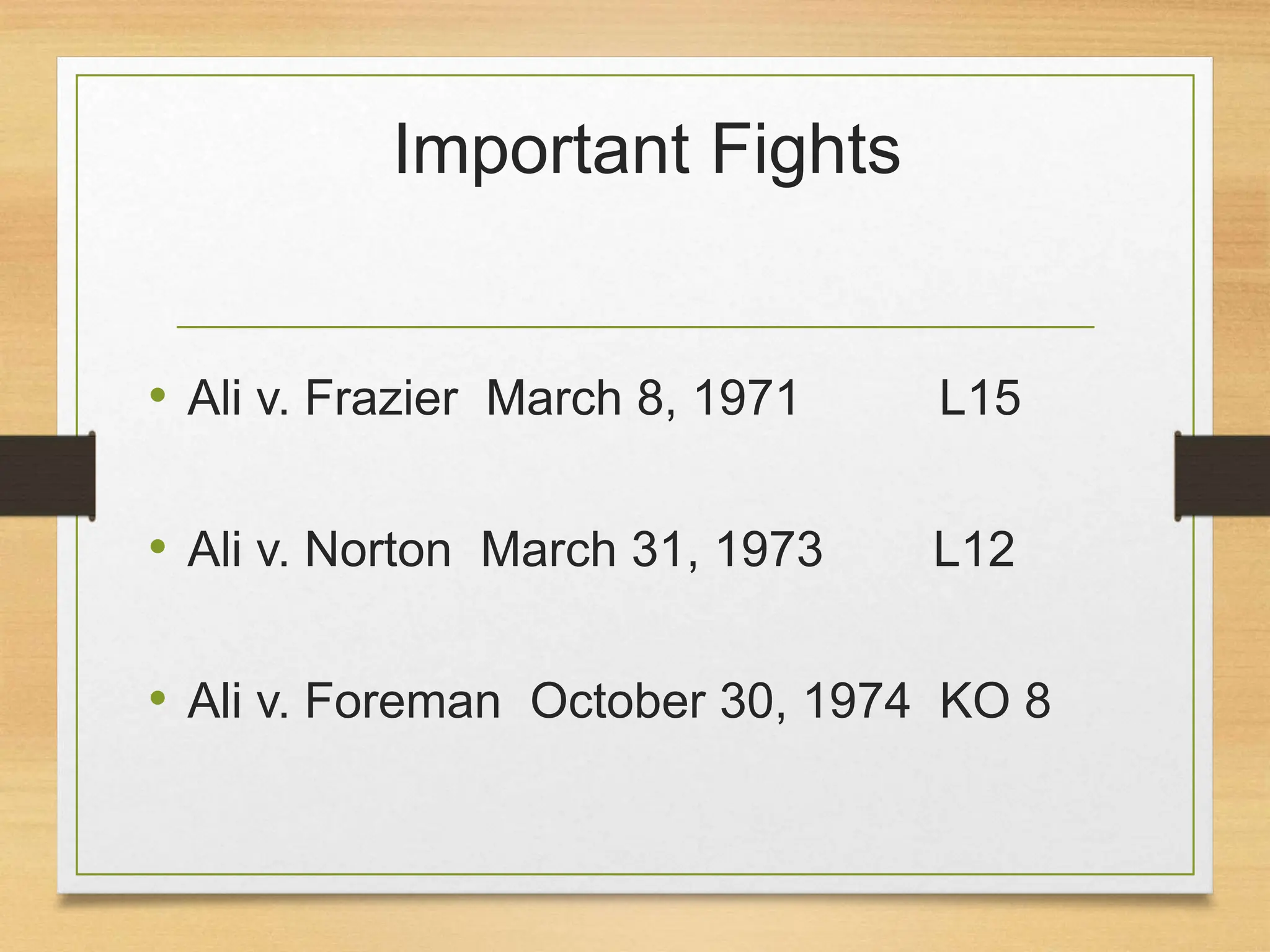 Muhammad Ali presentation -his life and times | PPT
