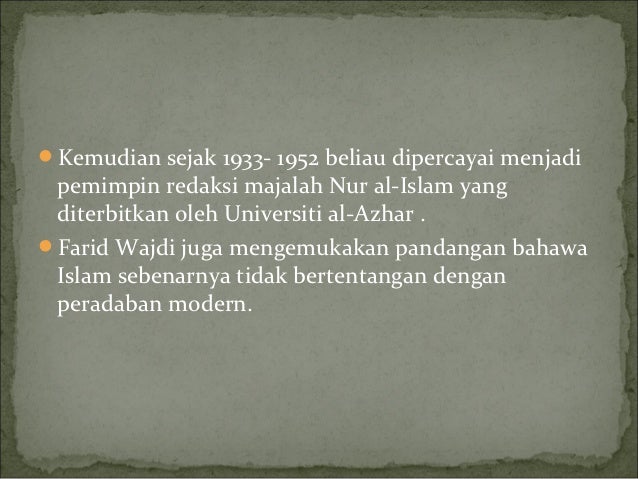 Muhammad farid wajdi
