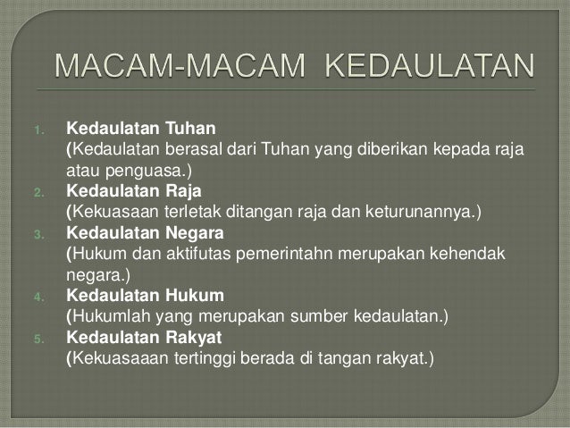 Kedaulatan Negara